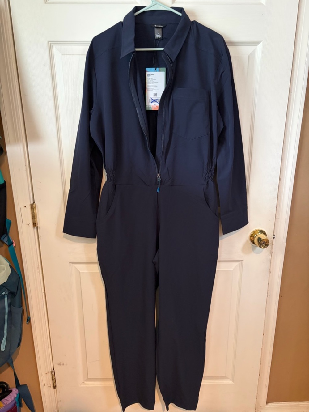 Cotopaxi Women's Navy Asombro Long-Sleeve Jumpsuit
